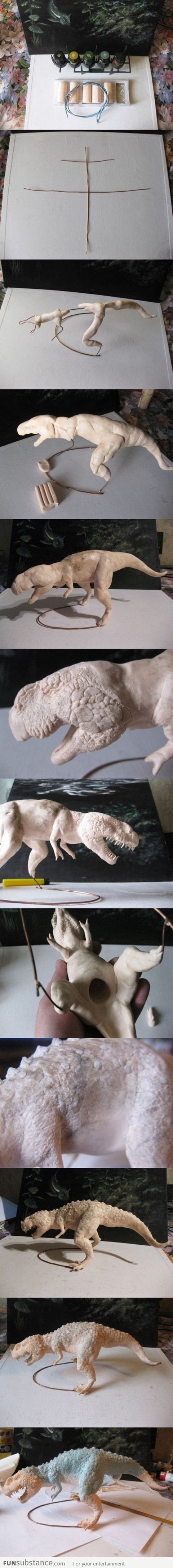 Handmade T-rex Model