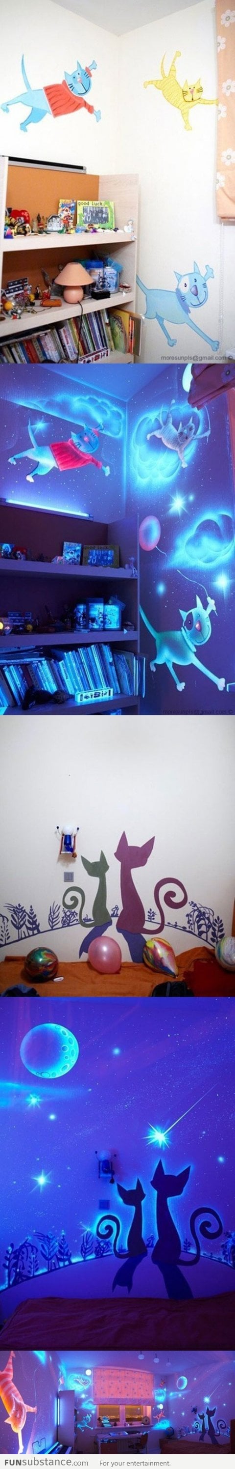 Awesome glow in the dark paint