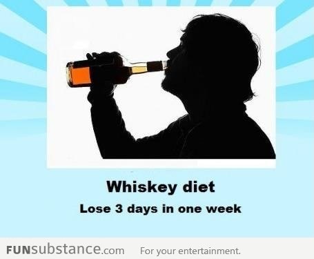 Ever heard of the whiskey diet ?