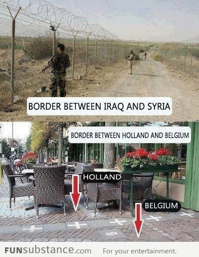 Difference Between Border Lines