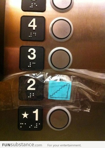 No elevator for you