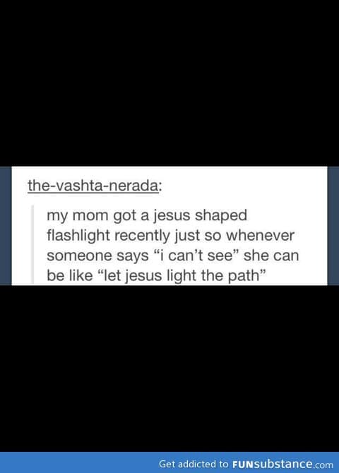 Jesus flashlight