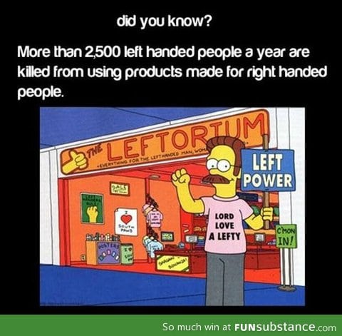 Left handed accidents