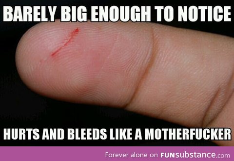 Scumbag papercut