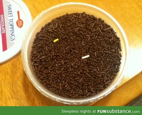 I just found a new brand of sprinkles sponsored by the nba