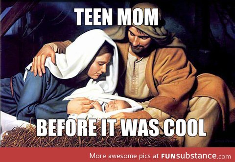 Hipster virgin Mary