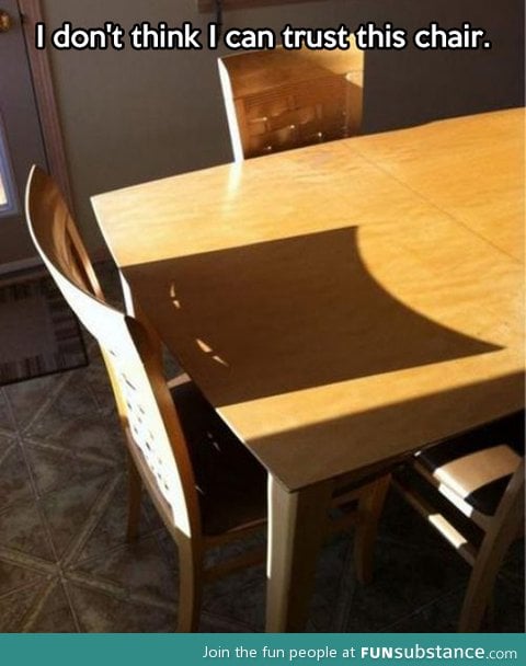 Suspicious chair