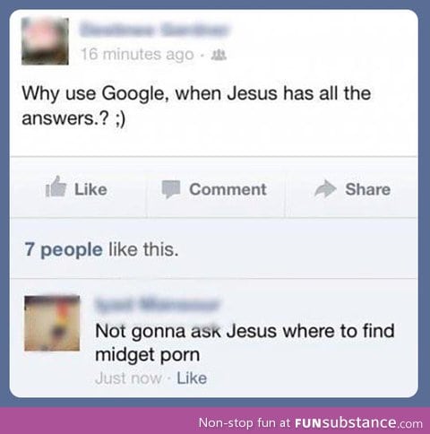 Why not use Jesus?