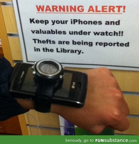 Valuables under watch