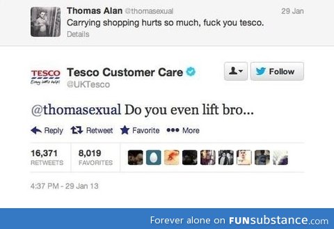 Tesco punks a punk