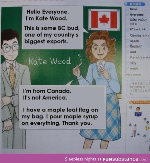 Canadians according to japan