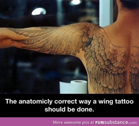 Wing tattoo