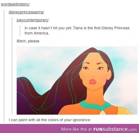 First Disney princess from America