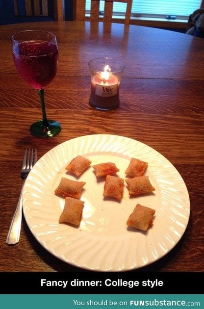 Fancy dinner: College style