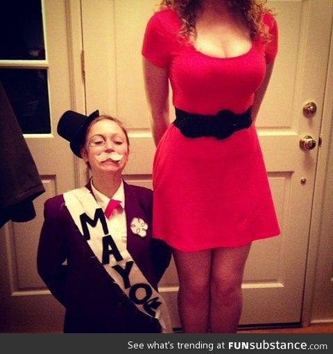 Some friends went as the mayor of Townsville and miss Bellum for halloween