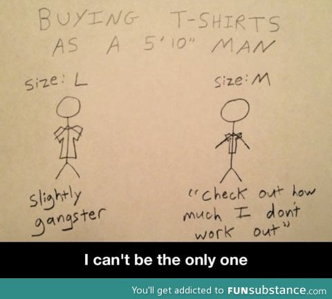 Buying t-shirts