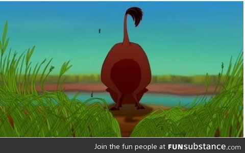 Pumbaa was the first Disney character to fart!