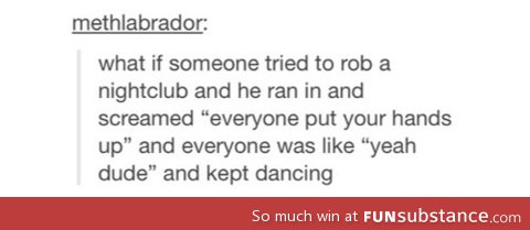 trying to rob a nightclub