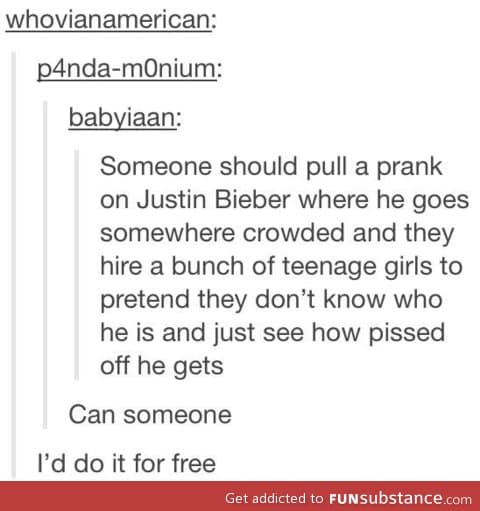 Pranking Justin Bieber