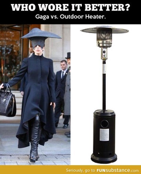 Gaga vs. Outdoor heater