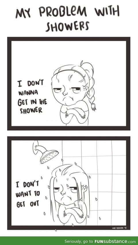The thing about showering