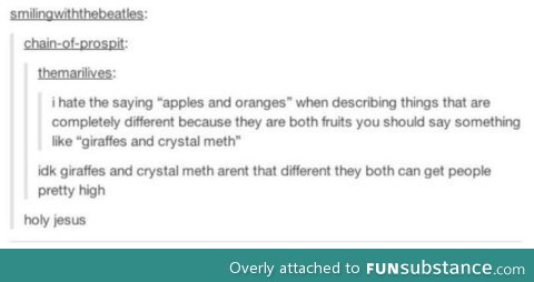 Giraffes and Crystal Meth