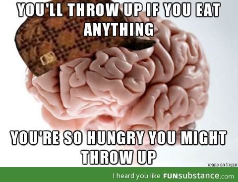 Scumbag hungover brain