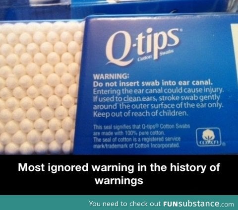 Most ignored warning