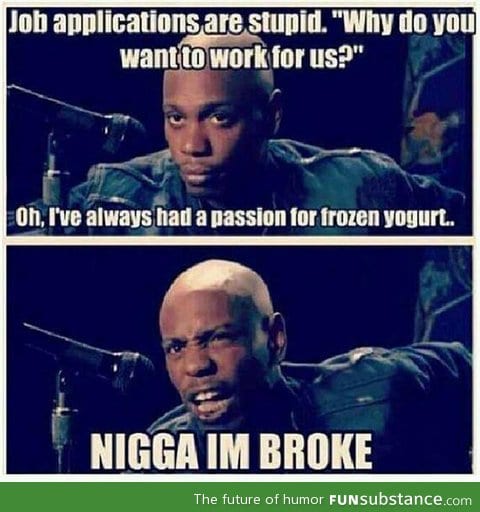 Job applications don't make sense