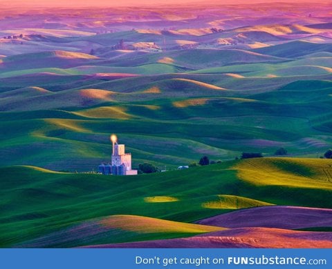 The colorful, rolling hills of tuscany