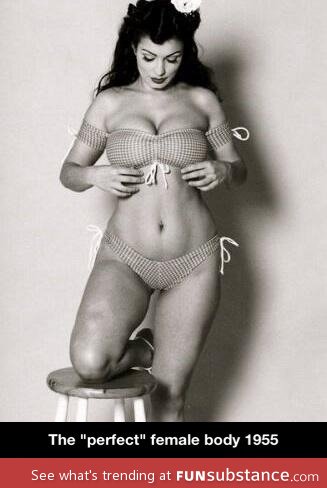 The "perfect" female body 1955