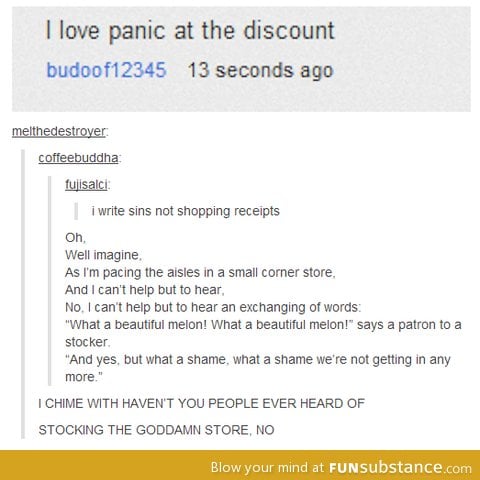 Panic at the discount