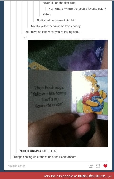 Pooh's favorite color