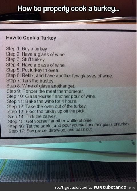 How to cook a turkey!