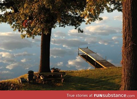 Beautiful backyard view