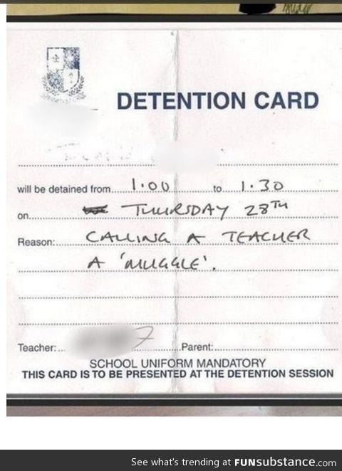 Detention number 1
