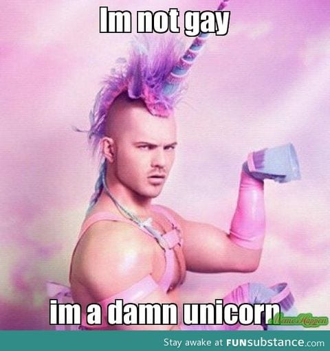 He's a unicorn, deal with it