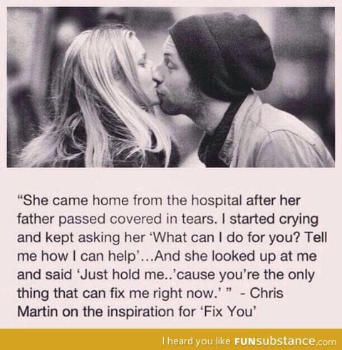 Inspiration for coldplay's fix you