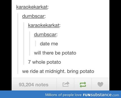 Bring potato