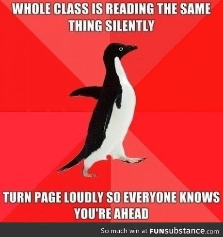 Socially awesome penguin