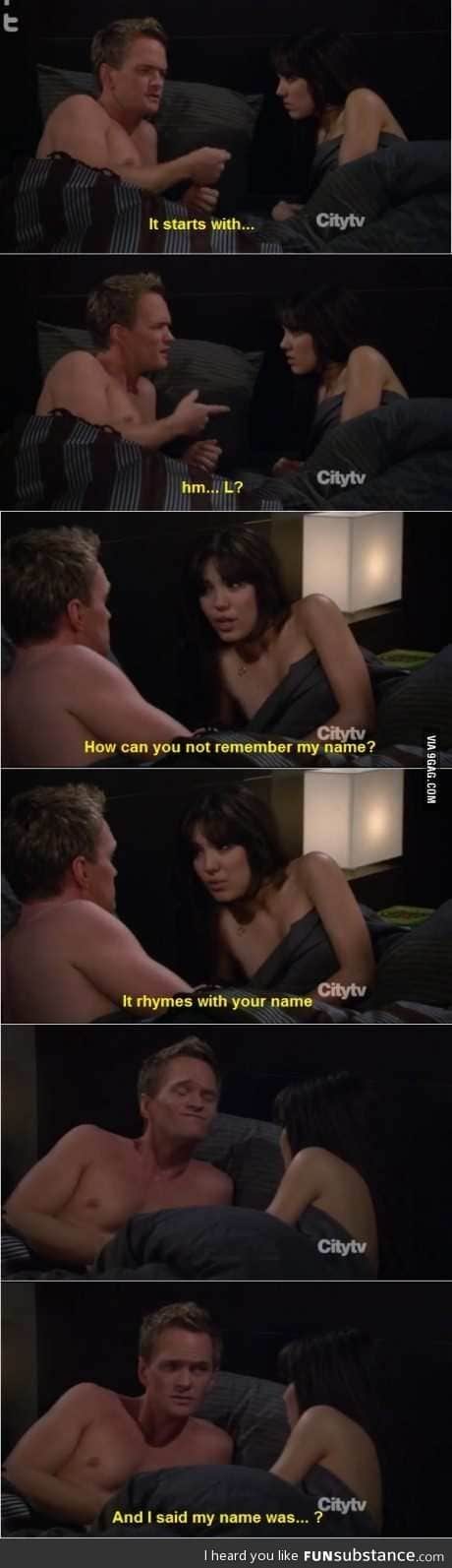 "how can you not remember my name?"