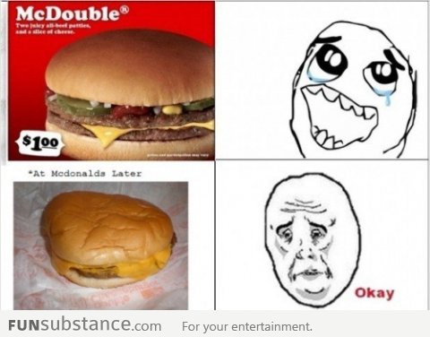 McDonalds : Expectation vs Reality