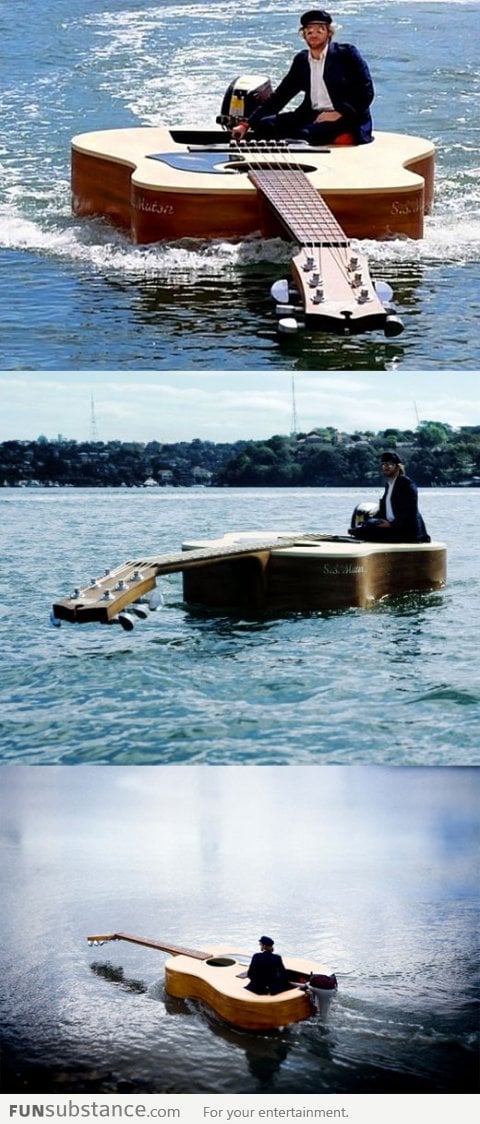 Awesome Guitar Boat