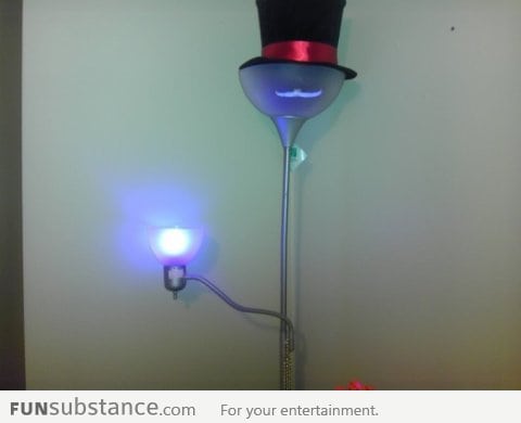 A top hat and a moustache can make anything look classy.