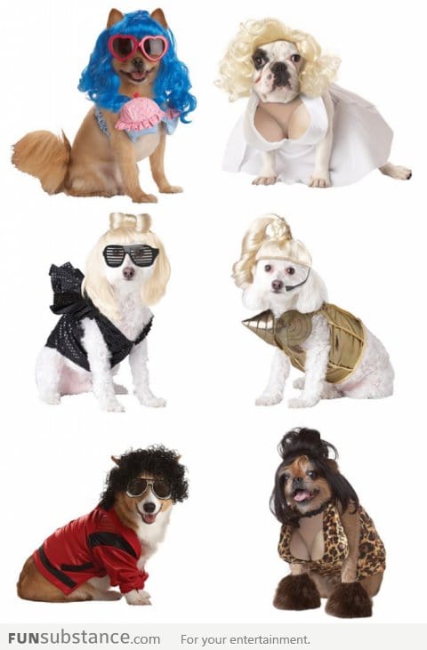 Do you recognize these famous people dog costumes?