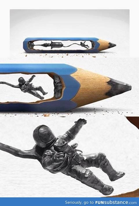 pencil sculpture