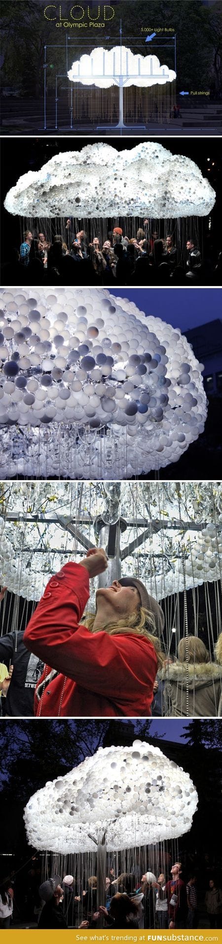 The Cloud At Olympic Plaza, Over 5,000 Lightbulbs In All...