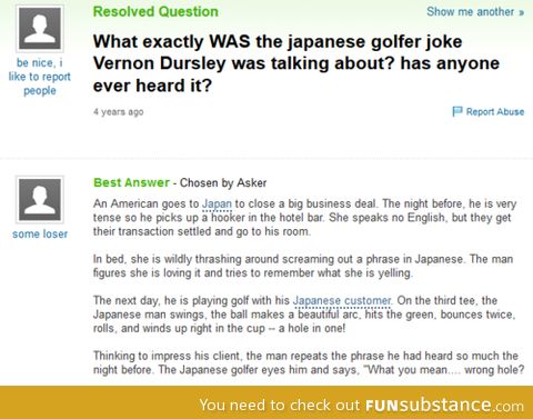 Golf joke