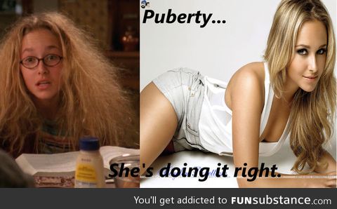 Hayden Panettiere pubertying right