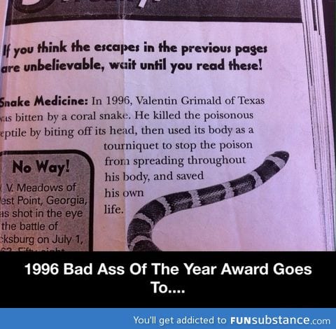 1996 bad ass of the year award goes to